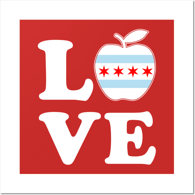 Chicago Teachers Love Red For Ed Fund Our Future Wall Art by E
